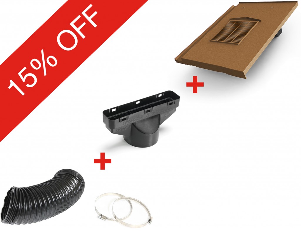Glidevale Universal Roof Vent Bundle Terracotta